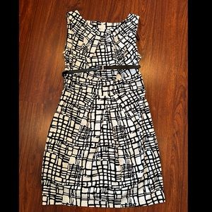 Black and White Midi Dress B Wear Too Byer California 🖤🤍